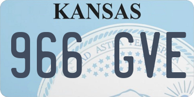 KS license plate 966GVE