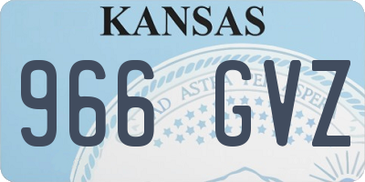 KS license plate 966GVZ