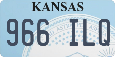 KS license plate 966ILQ