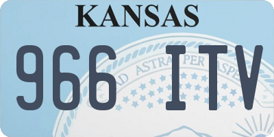 KS license plate 966ITV