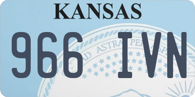 KS license plate 966IVN