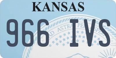 KS license plate 966IVS