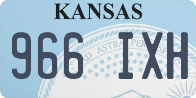 KS license plate 966IXH