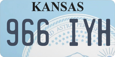 KS license plate 966IYH