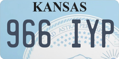 KS license plate 966IYP