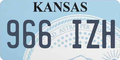 KS license plate 966IZH