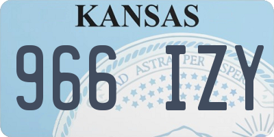 KS license plate 966IZY