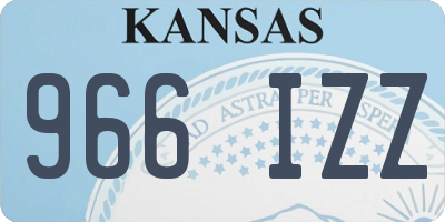 KS license plate 966IZZ