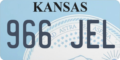 KS license plate 966JEL