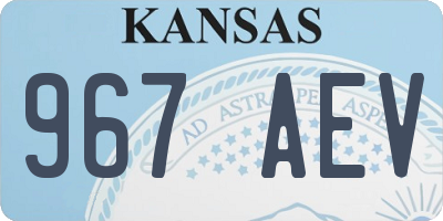 KS license plate 967AEV