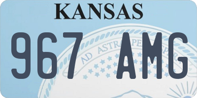 KS license plate 967AMG