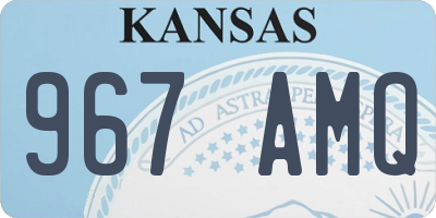 KS license plate 967AMQ