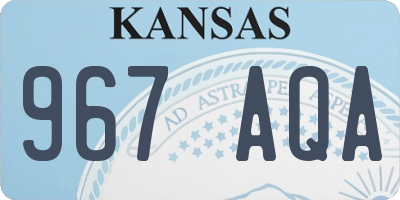 KS license plate 967AQA