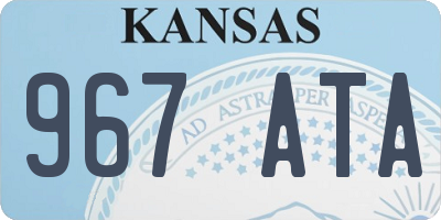 KS license plate 967ATA