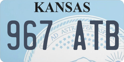 KS license plate 967ATB