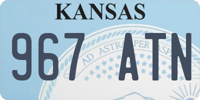 KS license plate 967ATN
