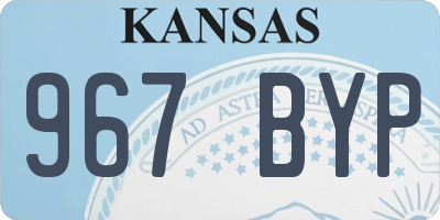 KS license plate 967BYP