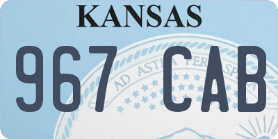 KS license plate 967CAB