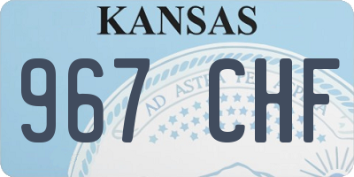 KS license plate 967CHF