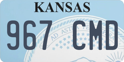 KS license plate 967CMD