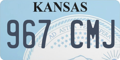 KS license plate 967CMJ