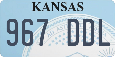 KS license plate 967DDL