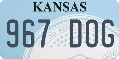 KS license plate 967DOG