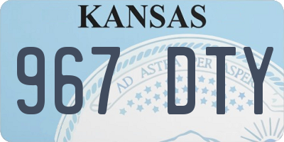 KS license plate 967DTY
