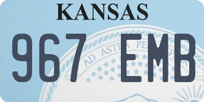 KS license plate 967EMB