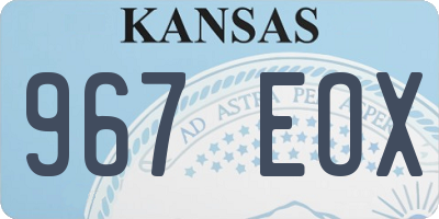 KS license plate 967EOX