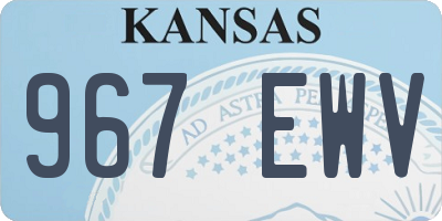 KS license plate 967EWV