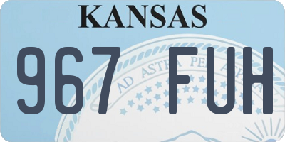 KS license plate 967FUH