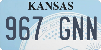 KS license plate 967GNN
