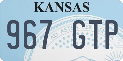 KS license plate 967GTP