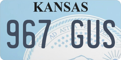 KS license plate 967GUS