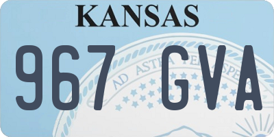 KS license plate 967GVA