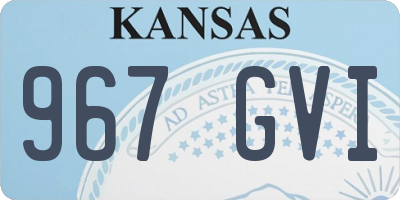 KS license plate 967GVI