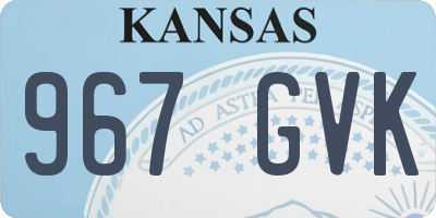 KS license plate 967GVK