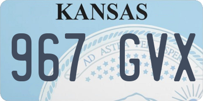 KS license plate 967GVX