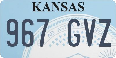 KS license plate 967GVZ
