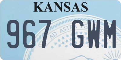 KS license plate 967GWM