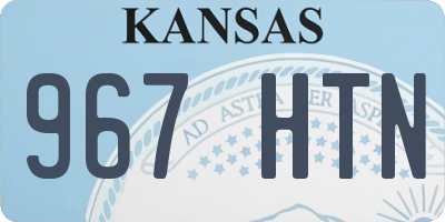 KS license plate 967HTN