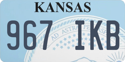 KS license plate 967IKB