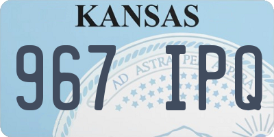 KS license plate 967IPQ