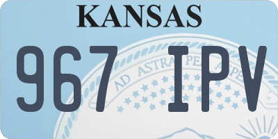 KS license plate 967IPV