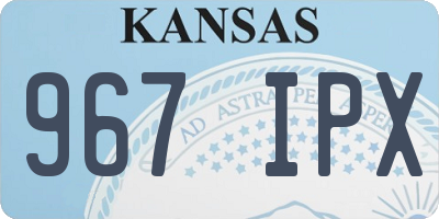 KS license plate 967IPX