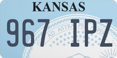 KS license plate 967IPZ