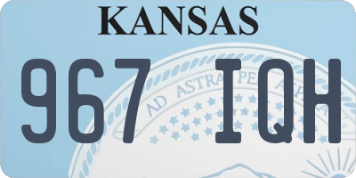 KS license plate 967IQH