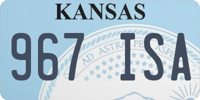 KS license plate 967ISA