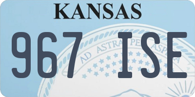 KS license plate 967ISE